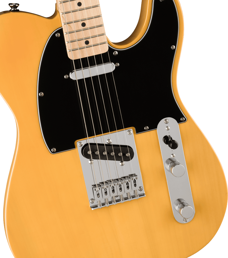 Squier Affinity Tele Electric Guitar, Black Pickguard, Butterscotch Blonde