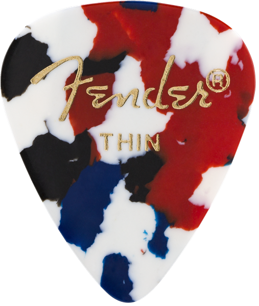 Fender 351 Shape Premium Celluloid Pick, Thin 12-Pack
