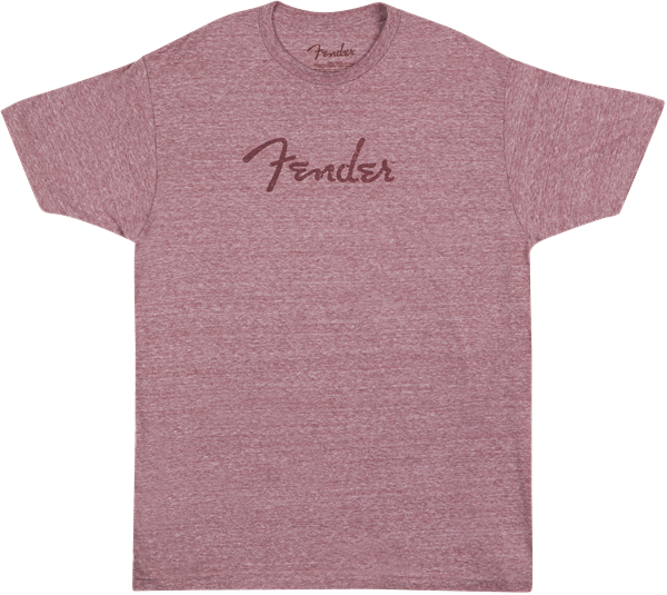 Fender Spaghetti Logo T-Shirt, Wine, Medium