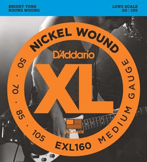 D'Addario EXL160 Nickel Wound Electric Bass Strings