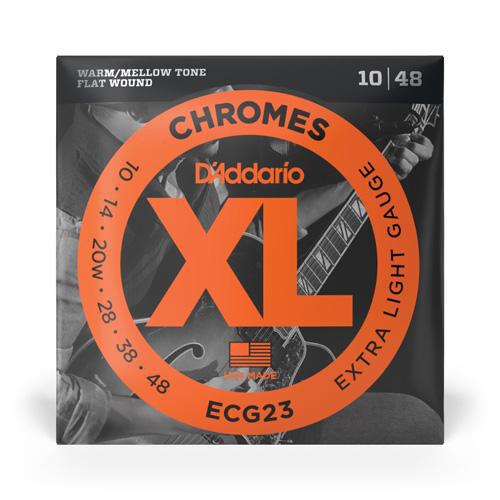 D'Addario ECG23 Chromes Flat Wound Electric Guitar Strings