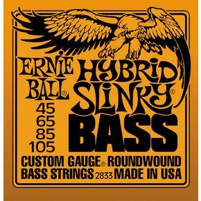 Ernie Ball 2833 Hybrid Slinky Round Wound Bass Guitar Strings