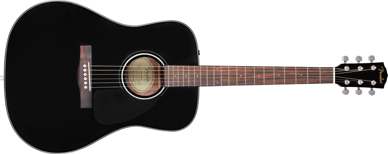 Fender CD-60 V3 Dreadnought Acoustic Guitar with Case, Black