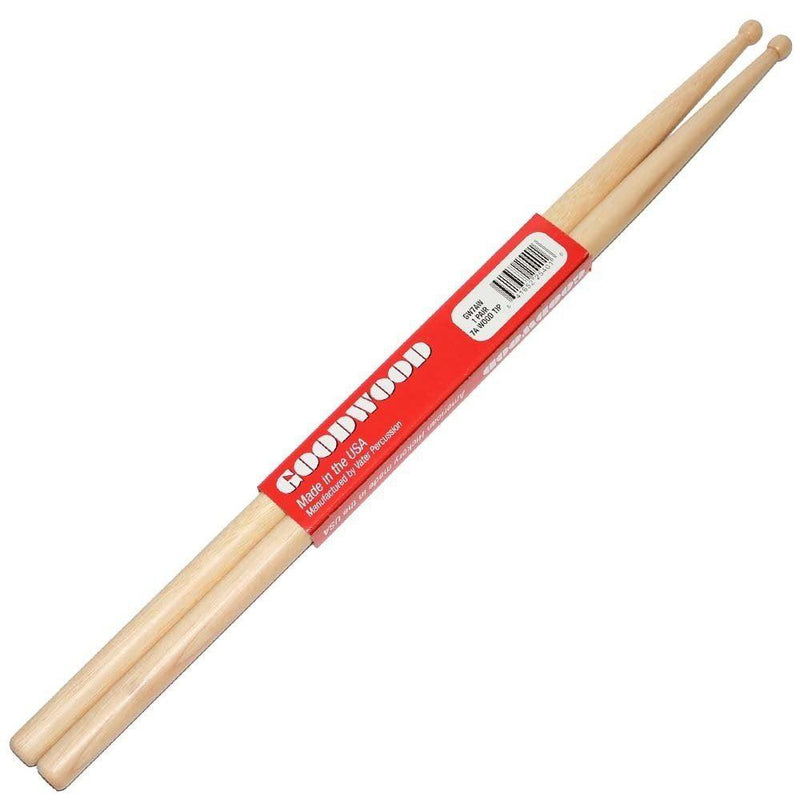 Vater Goodwood American Hickory Wood Tip Drumsticks, 7A