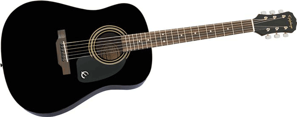 Epiphone Songmaker DR-100 Acoustic Guitar, Black | Acoustic