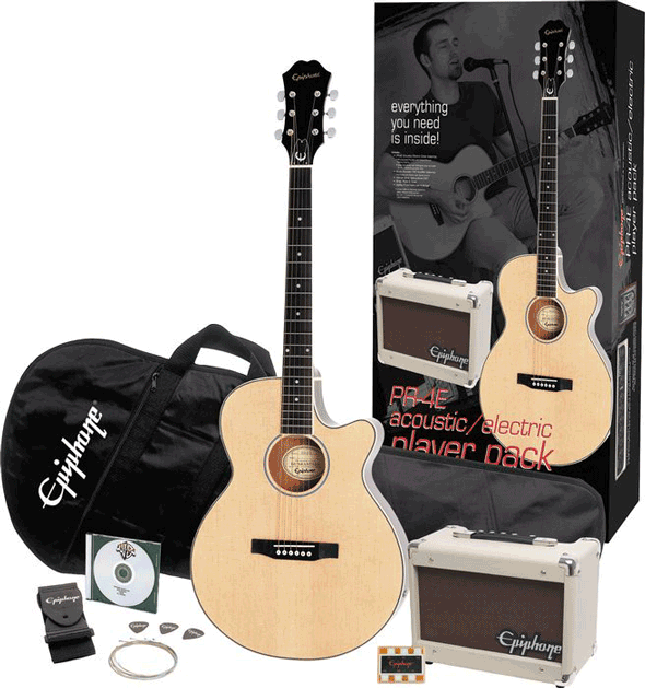 Epiphone PR-4E Acoustic-Electric Guitar Player Pack  - All You Need Music