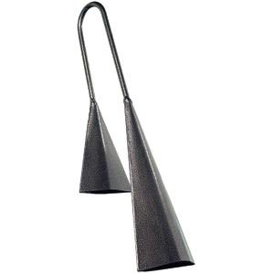 MP Two-bell metal agogo in black finish
