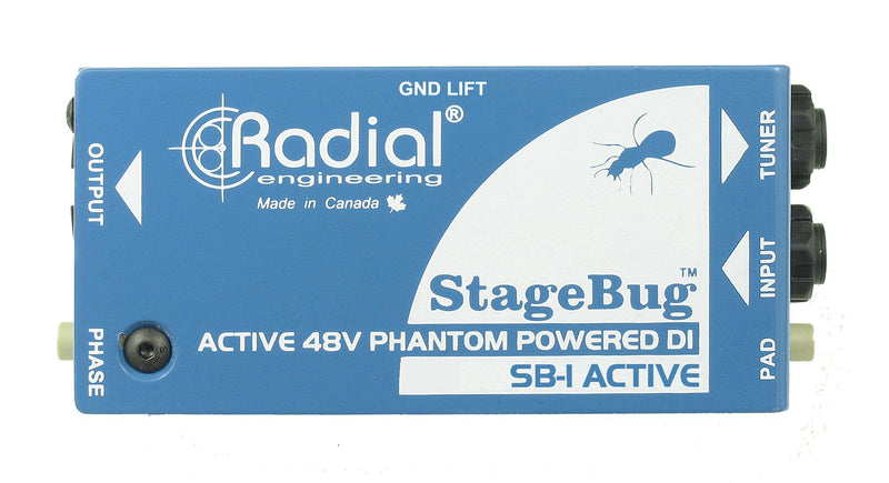 Radial Stagebug SB-1 Acoustic Compact Active DR for Acoustic Guitar and Bass