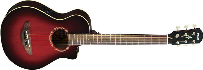 Yamaha APXT2 3/4 Size Acoustic Electric Guitar, Dark Red Burst