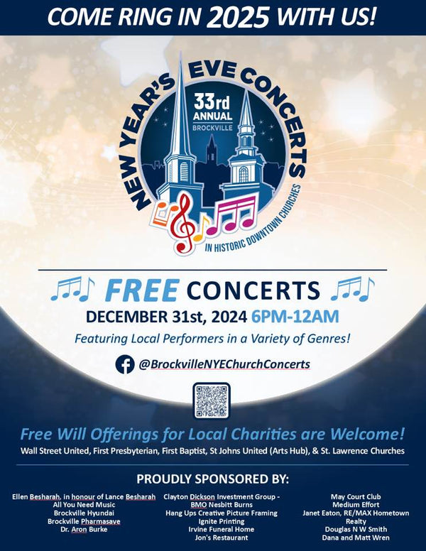 Brockville New Year’s Eve Church Concerts