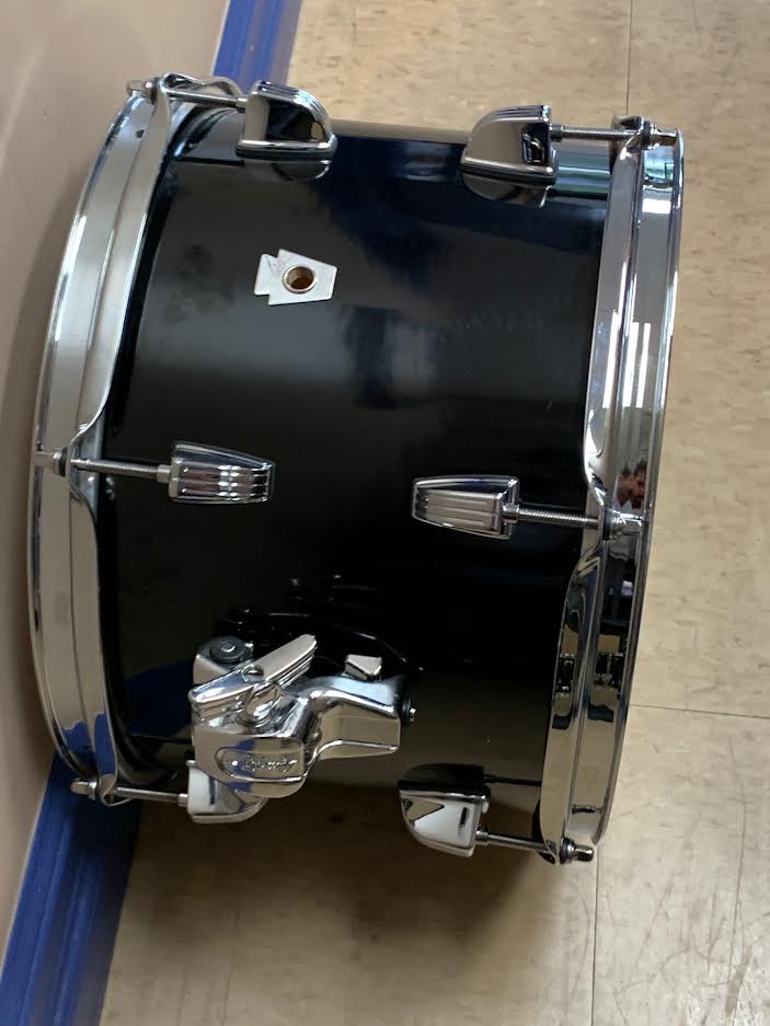 DEMO Ludwig Neusonic Downbeat shell pack w/extra 10" Tom and 2x Ludwig Tom holders - Black Cortex