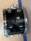 DEMO Ludwig Neusonic Downbeat shell pack w/extra 10" Tom and 2x Ludwig Tom holders - Black Cortex