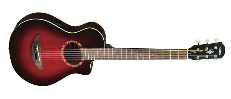 Yamaha APXT2 3/4 Size Acoustic Electric Guitar, Dark Red Burst