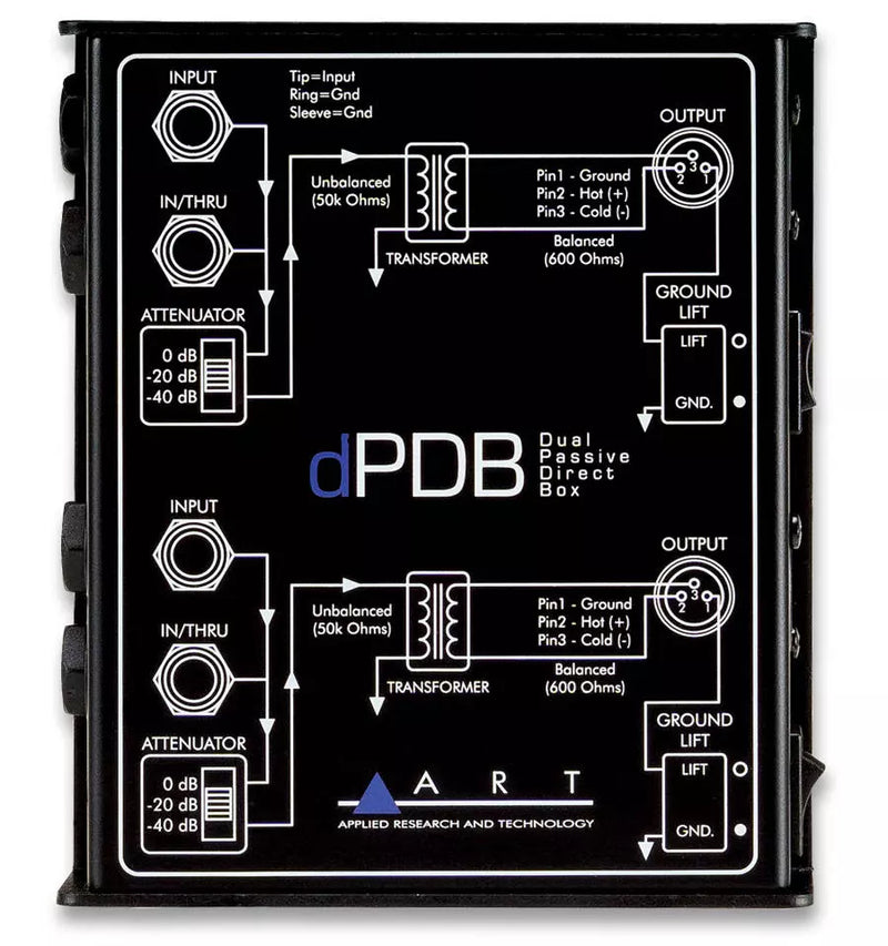 ART Pro Audio DPDB Dual Passive Direct Box
