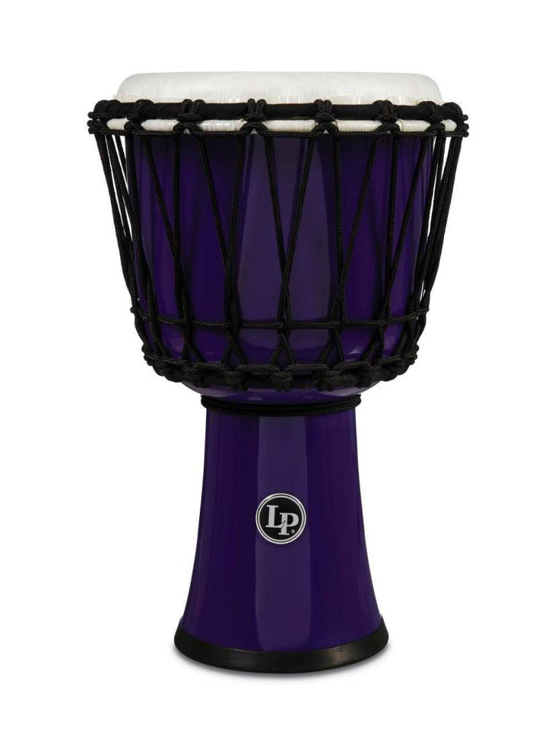 Latin Percussion 7-Inch Rope-Tuned Circle Djembe with Perfect-Pitch Head - Purple