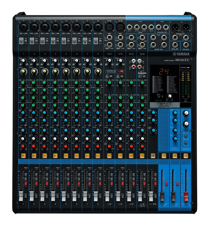 Yamaha 16 Channel MG Series Mixer w/Effects