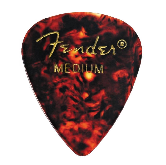 Plectre en celluloïd premium forme Fender 351, moyen, paquet de 12 