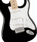 Squier Affinity Series Stratocaster Electric Guitar, Maple Fingerboard, Black