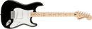 Squier Affinity Series Stratocaster Electric Guitar, Maple Fingerboard, Black