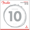 Cordes à boule Fender Super 250R NPS (.010-.046) 3-Pack 