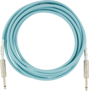 Fender Original Series 15' Instrument Cable, Daphne Blue