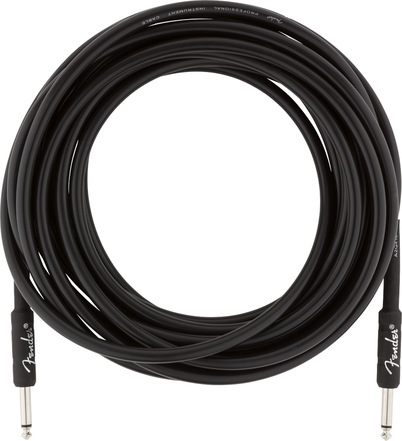 Fender Professional Series Instrument Cable, Straight/Straight, 25', Black