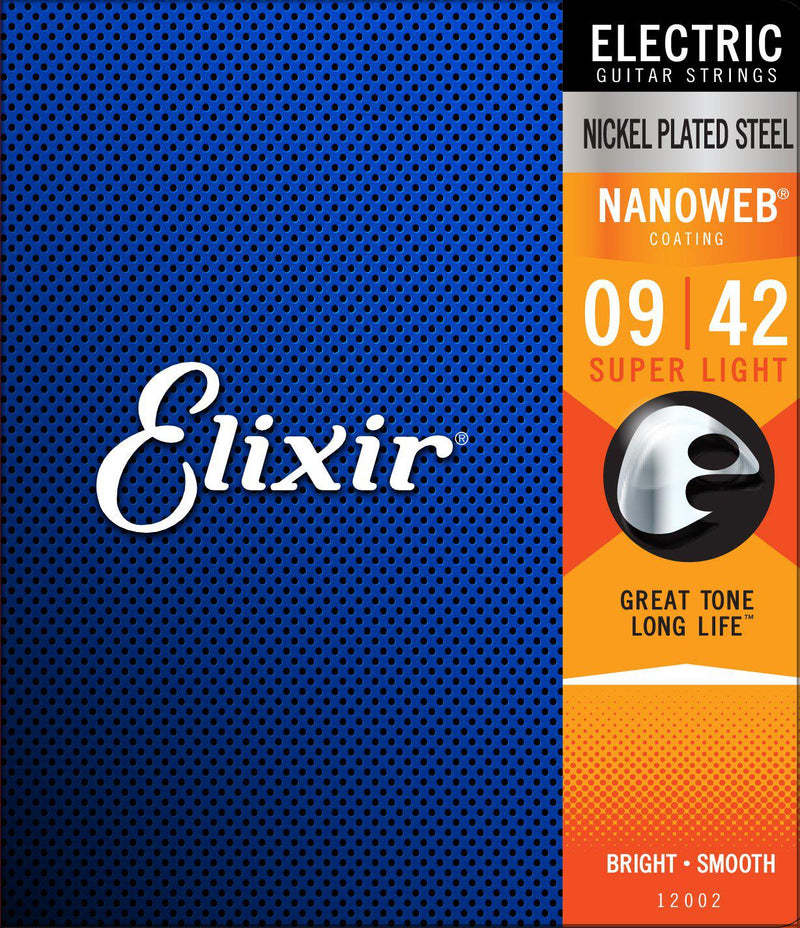Elixir Nanoweb Super Light Electric Guitar Strings