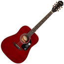 Epiphone Songmaker DR-100 Acoustic Guitar, Wine Red  w/Gold