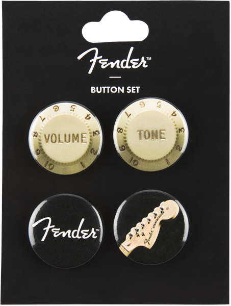 Fender 4-Pack Button Set