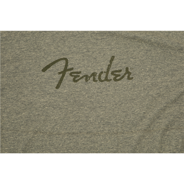 Fender Distressed Logo Premium T-Shirt, Olive Heather, XL