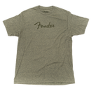 Fender Distressed Logo Premium T-Shirt, Olive Heather, XL