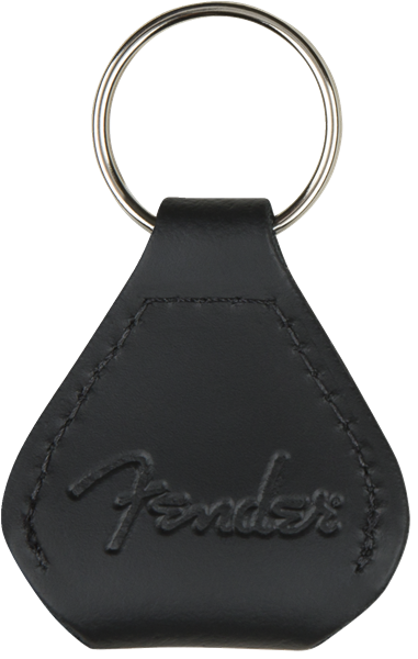 Fender Leather Pickholder Keychain