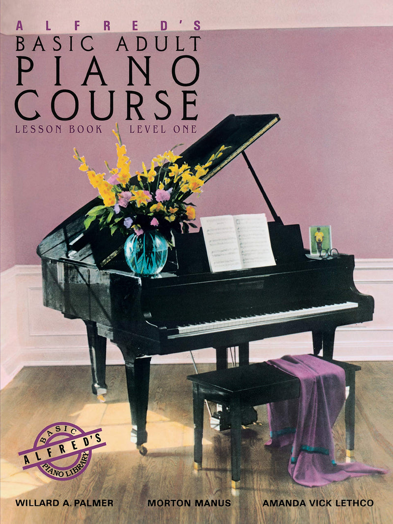 Cours de piano de base pour adultes d'Alfred, livre de leçon 1