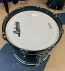 DEMO Ludwig Classic Maple 18x14 Bass Drum, Aqua Burst
