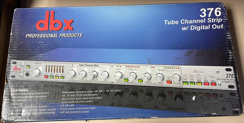 Used DBX 376 Tube Channel Strip with Digital Out