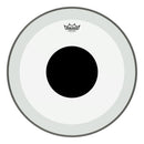 Remo Powerstroke P3 Clear Black Dot Drumhead - Top Black Dot, 20"