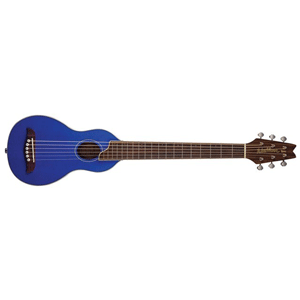 Washburn Rover Acoustic Travel Guitar, Trans Blue  - All You Need Music