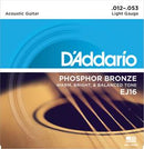 D'Addario EJ16 Phosphor Bronze Light Acoustic Guitar Strings