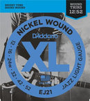 D'Addario EJ21 XL Nickel Jazz Light Electric Guitar Strings