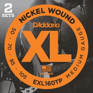D'Addario EXL160TP Twin-Pack Bass Guitar Strings
