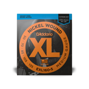 D'addario EXL160-5 5 String Nickel Wound Bass Guitar Strings, Long Scale