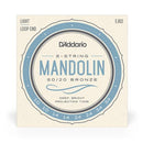 D'Addario EJ62 80/20 Bronze Mandolin Strings, Light