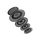 Pack de peaux de batterie Evans dB ONE Rock Tom (10", 12", 16"), caisse claire de 14" et grosse caisse de 22" 