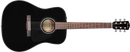 Fender CD-60 V3 Dreadnought Acoustic Guitar with Case, Black