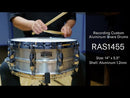 Yamaha Recording Custom Aluminum Snare Drum, 14"x5.5"