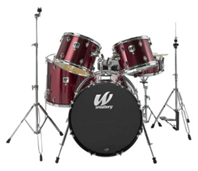 Westbury 575 Stage Drum Set with hardware Black Sparkle - All You Need Music