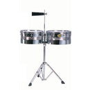 MP Timbale Set 13" & 14" Steel Shells W/Cowbell & Stand