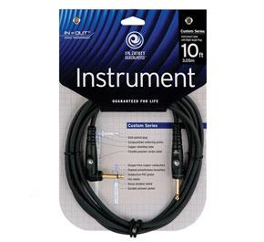 Planet Waves Custom Series 1/4" Straight / Angled Instrument Cable