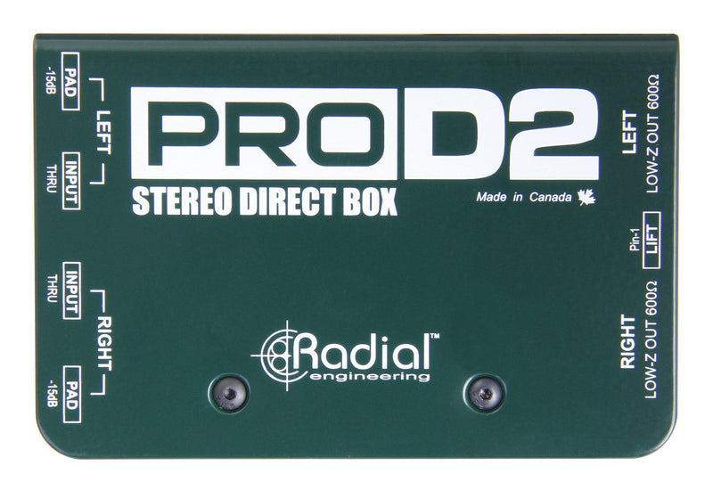 Radial Pro D2 Stereo Passive DI