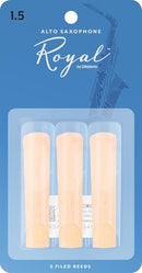 Rico Royal Alto Saxophone Reeds Pack of 3